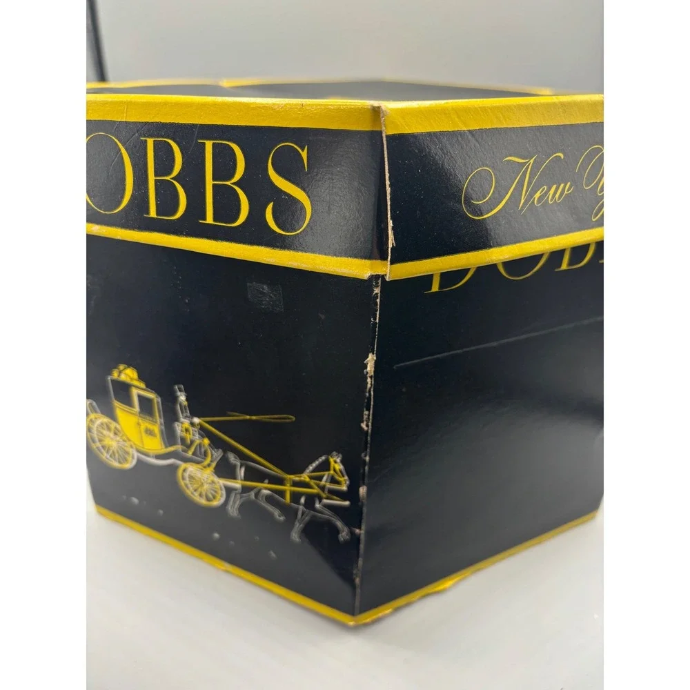Vintage Dobbs Fifth Avenue New York Octagonal Hat Box EMPTY Storage Case